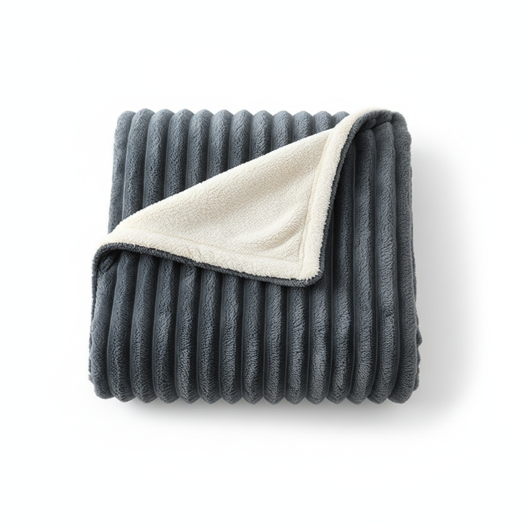 Solid Thickened Wide Striped Flannel Multifunctional Blanket, Can Be Used As Bed Sheet Cover Blanket, Sofa Blanket,nap Blanket