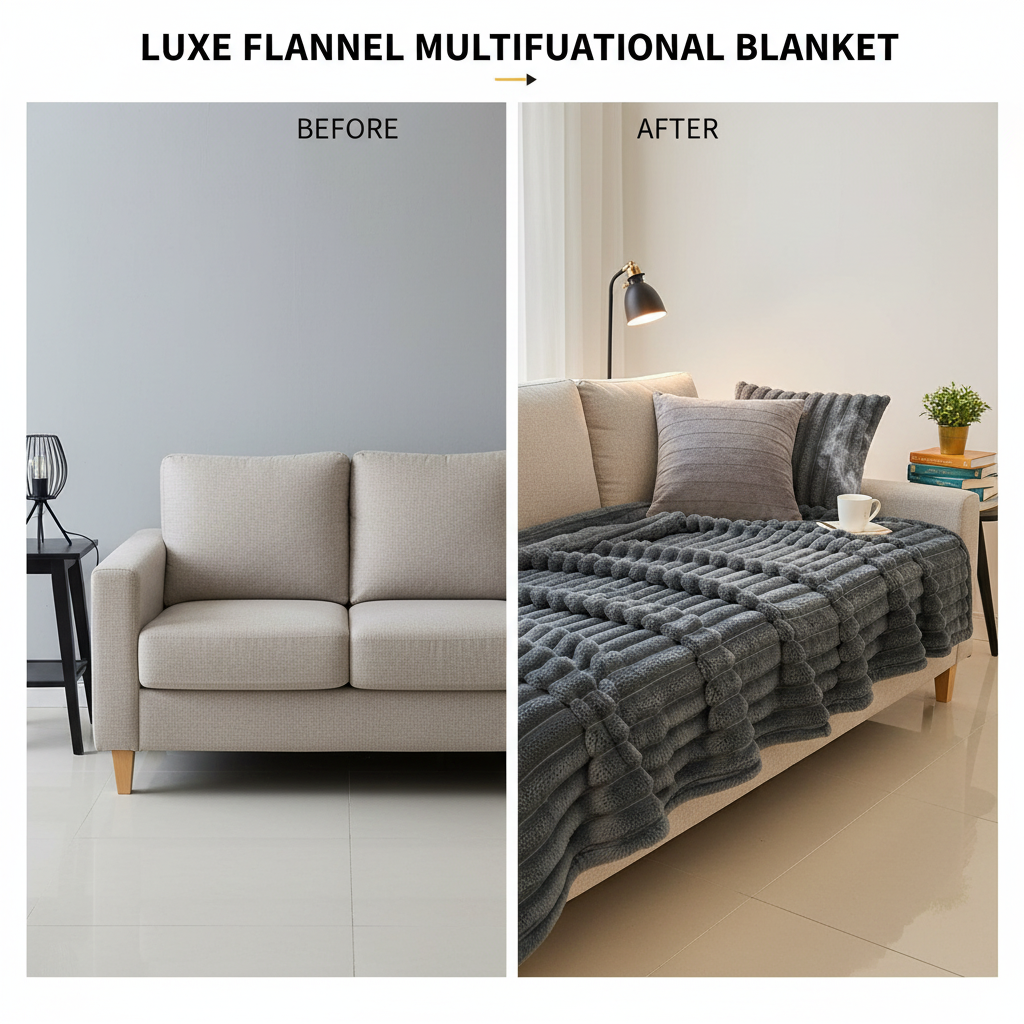 Solid Thickened Wide Striped Flannel Multifunctional Blanket, Can Be Used As Bed Sheet Cover Blanket, Sofa Blanket,nap Blanket